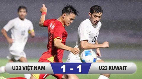 Kết quả U23 Việt Nam 1-1 U23 Kuwait: Tiếc vì không thắng